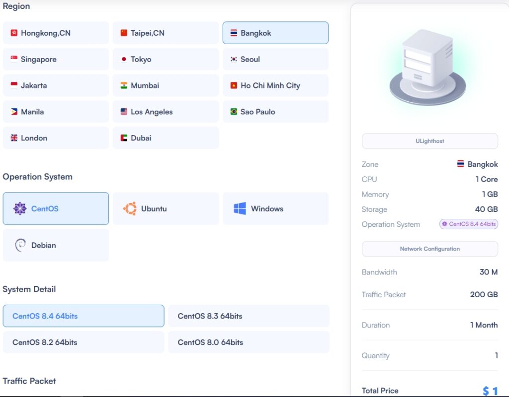 Thailand VPS Starting at $1/Month – Reliable Bangkok VPS with USDT Payment Accepted