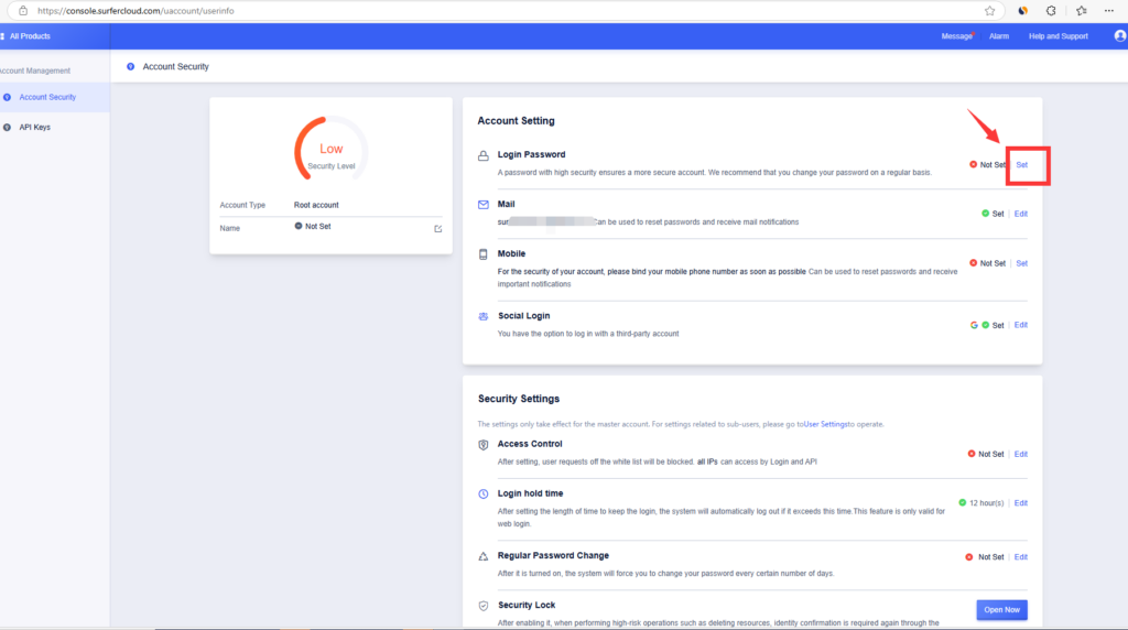How to Sign Up, Log In, and Set a Password on SurferCloud with Google or GitHub