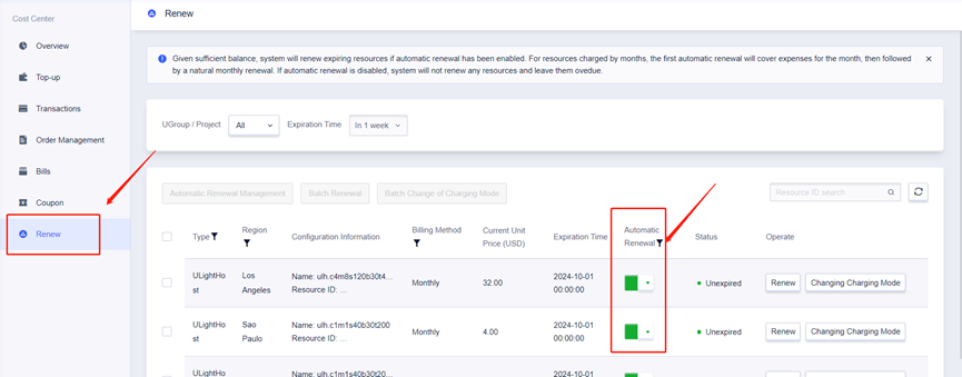 How to Enable Auto-Renewal for SurferCloud Cloud Resources