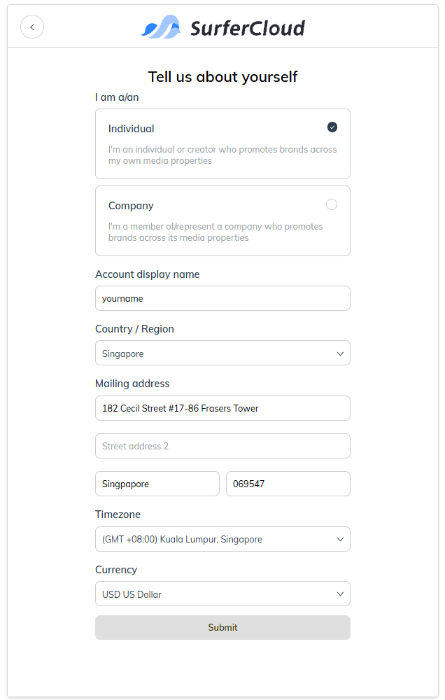 SurferCloud Affiliate Program Onboarding Guide (via IMPACT)
