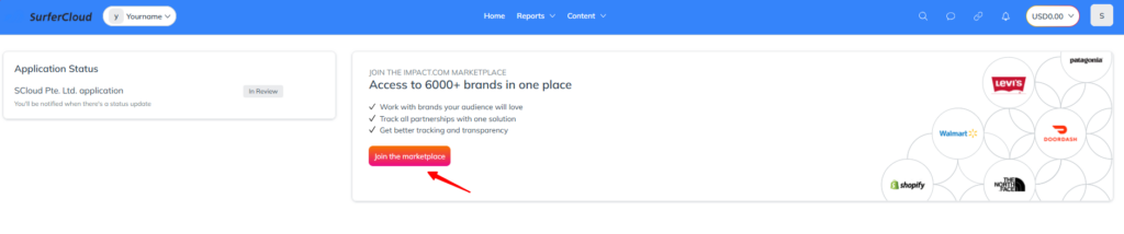 SurferCloud Affiliate Program Onboarding Guide (via IMPACT)