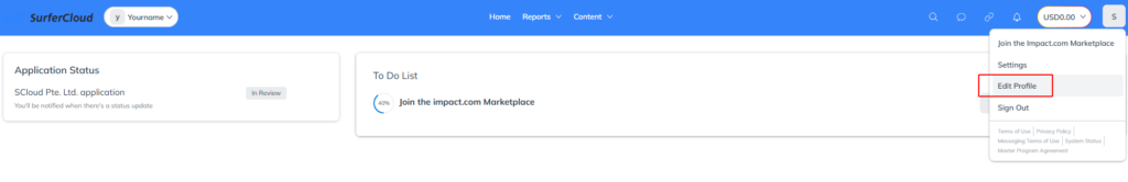 SurferCloud Affiliate Program Onboarding Guide (via IMPACT)