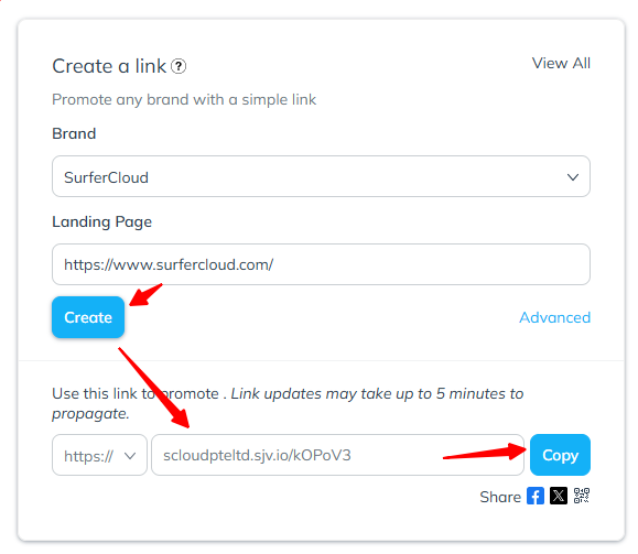 SurferCloud Affiliate Program Onboarding Guide (via IMPACT)
