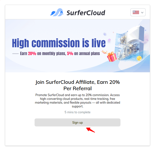 SurferCloud Affiliate Program Onboarding Guide (via IMPACT)