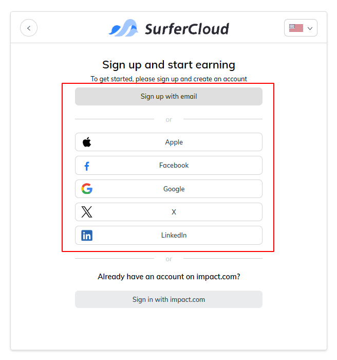 SurferCloud Affiliate Program Onboarding Guide (via IMPACT)