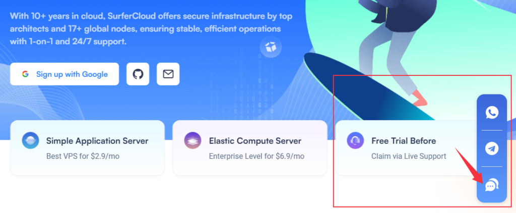 SurferCloud: Free Cloud Server Trials and Expert Support