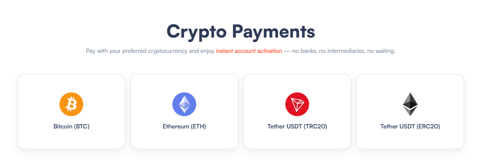 Buy VPS with Tether TRC-20 and ERC-20 (USDT)