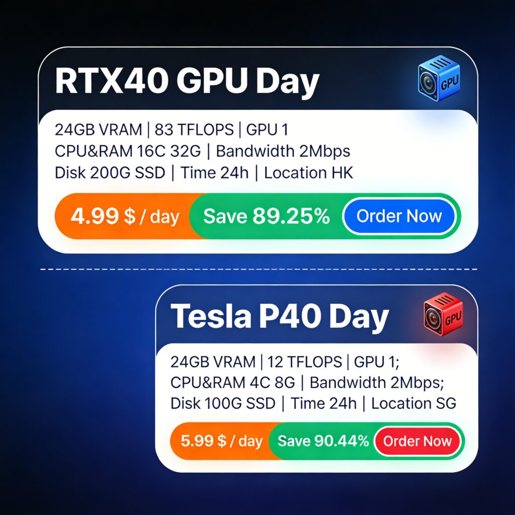 RTX40 & P40 GPU Server