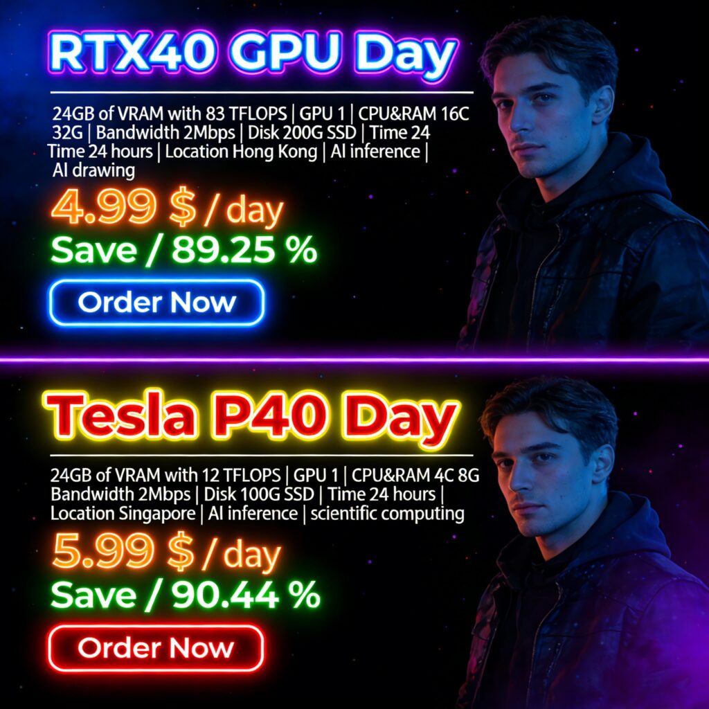 Unleash AI Power with SurferCloud’s RTX40 & Tesla P40 GPU Servers: High Performance at Unbeatable Prices