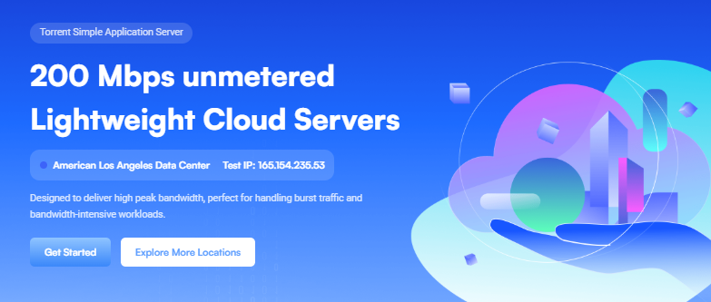 SurferCloud Lightweight Cloud Server: 200Mbps Unmetered Los Angeles VPS from $4.25/mo